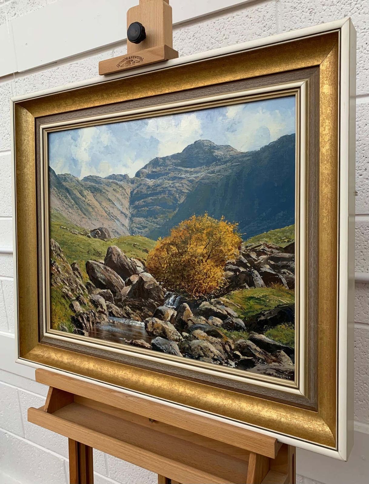 Arthur Terry Blamires Oil Painting Of The English Lake District By Modern British Landscape Artist 1986 photo Art