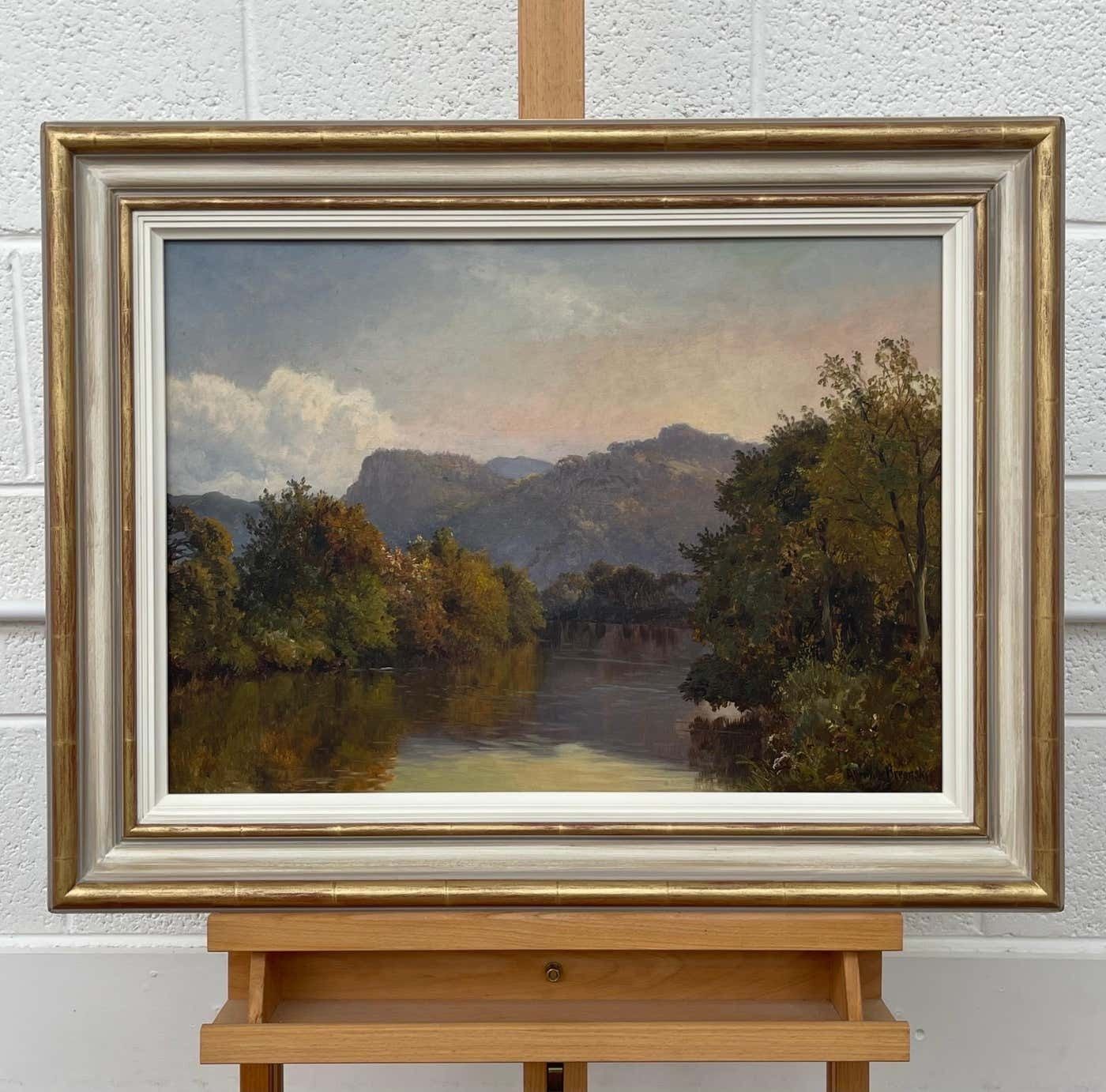 Alfred De Breanski Sr. River Landscape Painting Of Scottish Highlands By 19th Century British Artist Circa 1900 photo Art