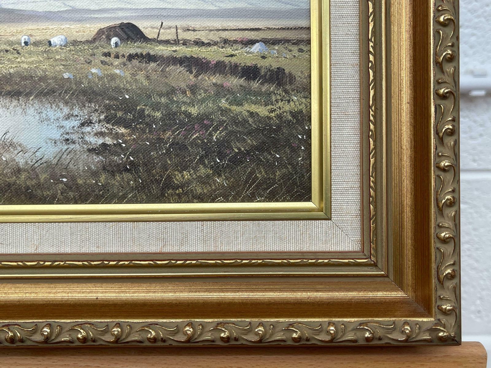 Manson Blair Original Oil Painting Slemish Mountain County Antrim Ireland By Irish Artist 1990 Circa photo vintage