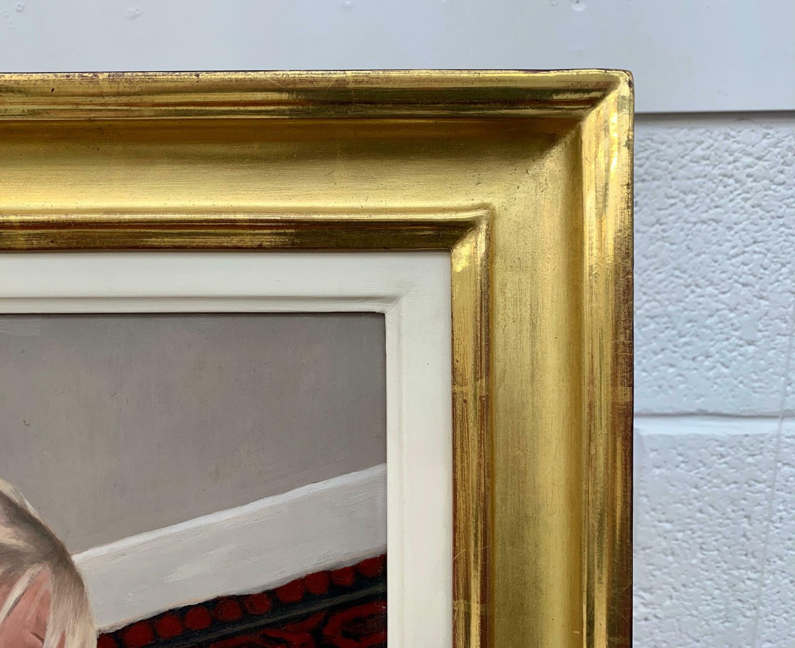 Mark Clark Oil Painting Of Female Blonde Nude Figure On Bed By Contemporary British Artist 2000 Circa photo 5000.0