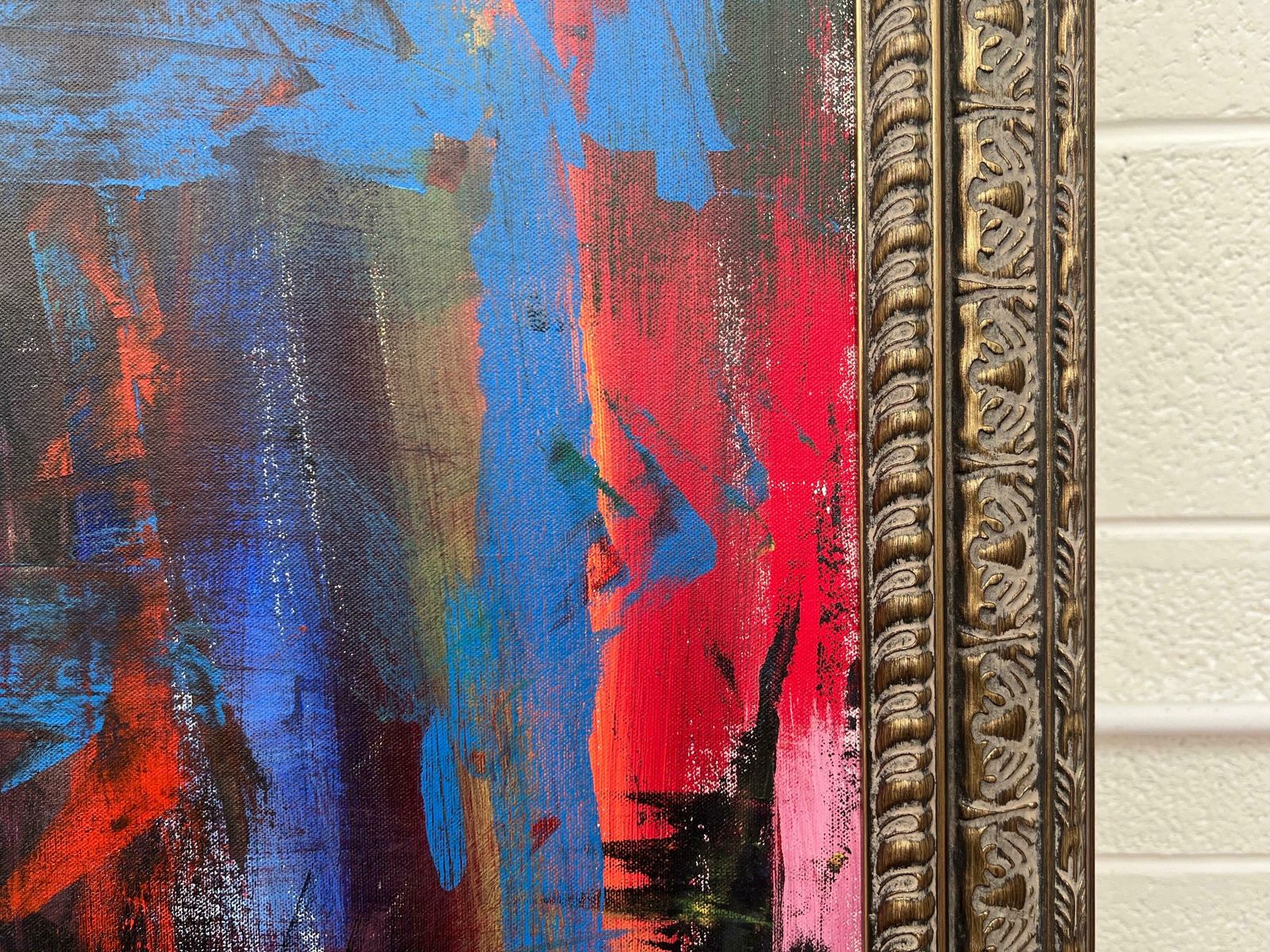 Angela Wakefield Blue Red & Green Abstract Expressionist Painting By British Contemporary Artist photo buy