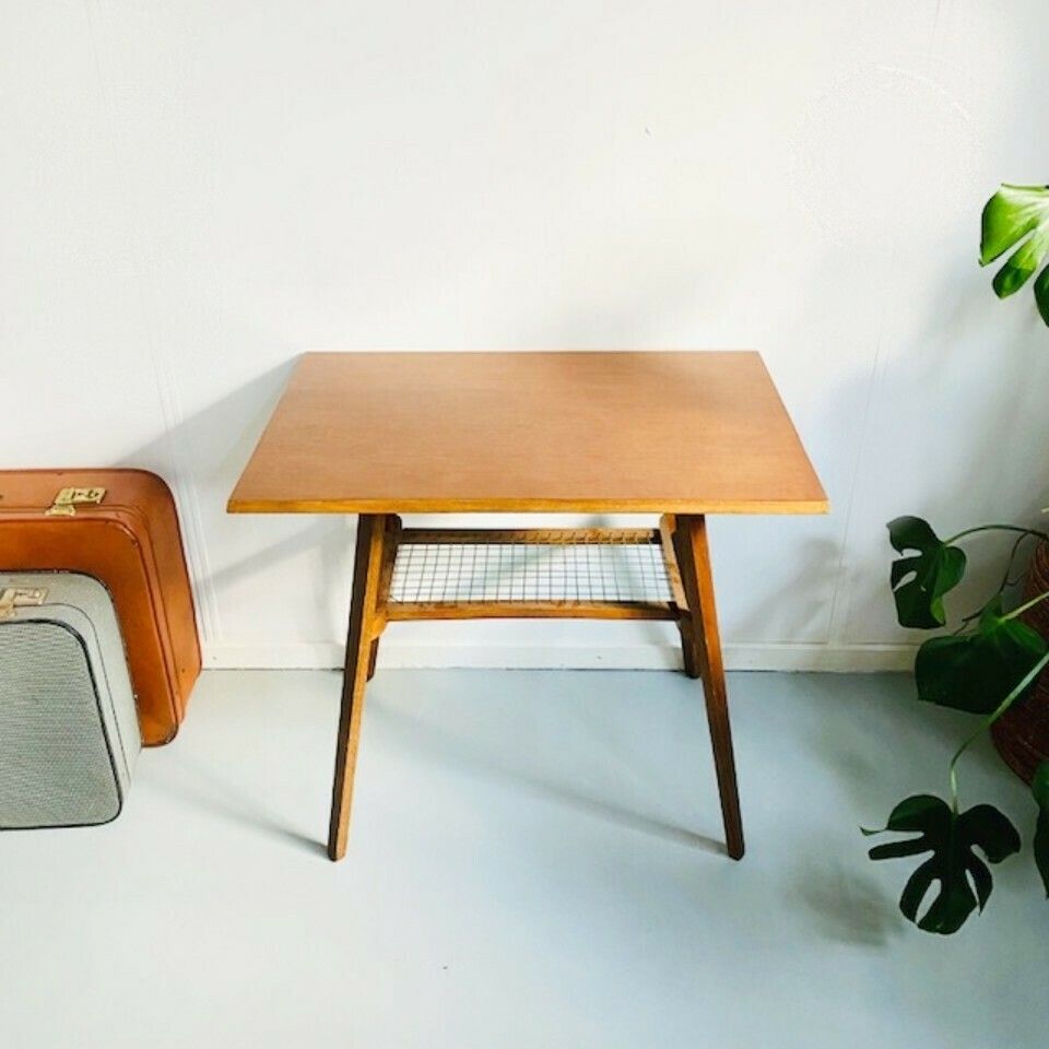 Vintage Danish Design Tv Table Midcentury Side Table Drevopodnik Holešov. photo Furniture