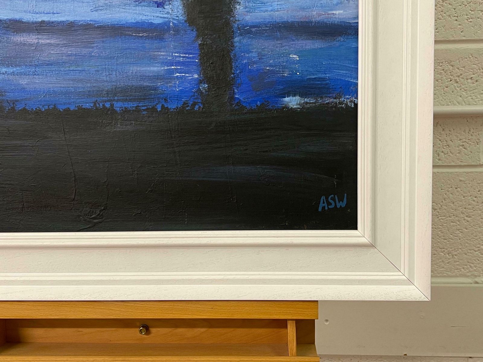 Angela Wakefield Man On The Hill Original Painting "Contemplation" By Contemporary British Artist 2005 photo 10000.0