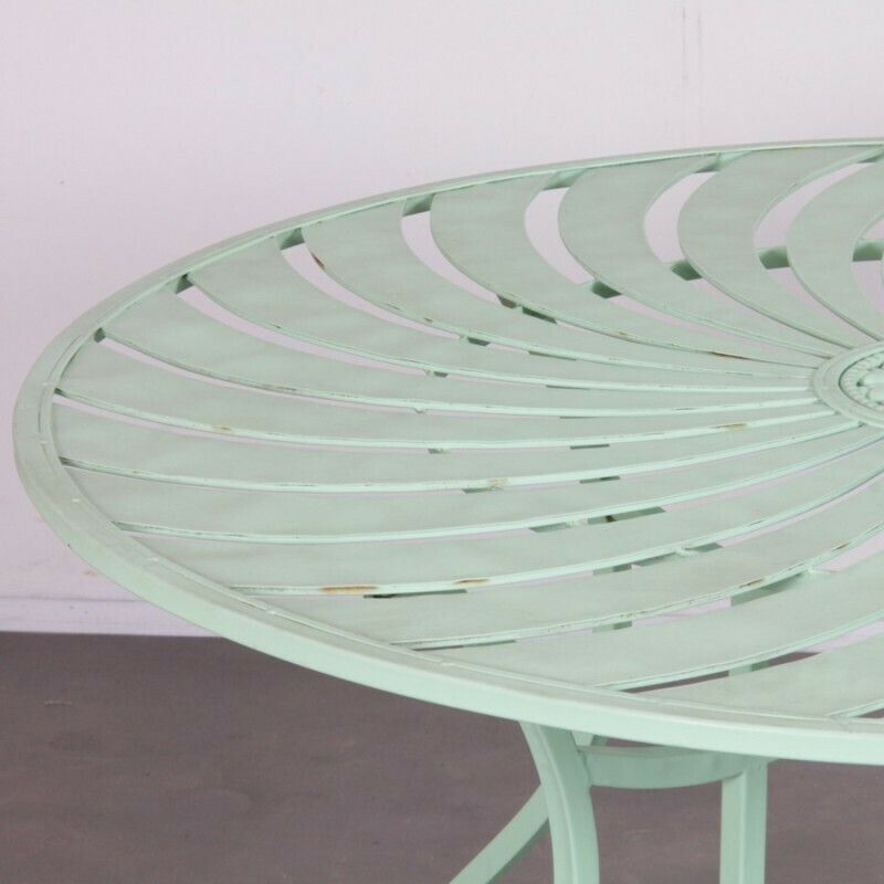 Round Metal Garden Table, 1990 photo vinterior