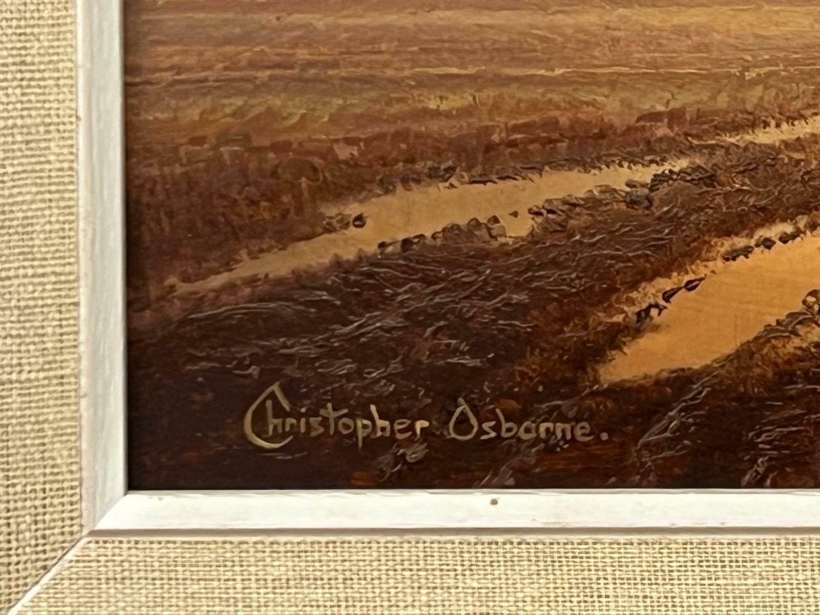 Christopher Osborne Farm In The Woods At Sunset In The English Countryside With Warm Brown Colours  Circa 1990 photo 1650.0