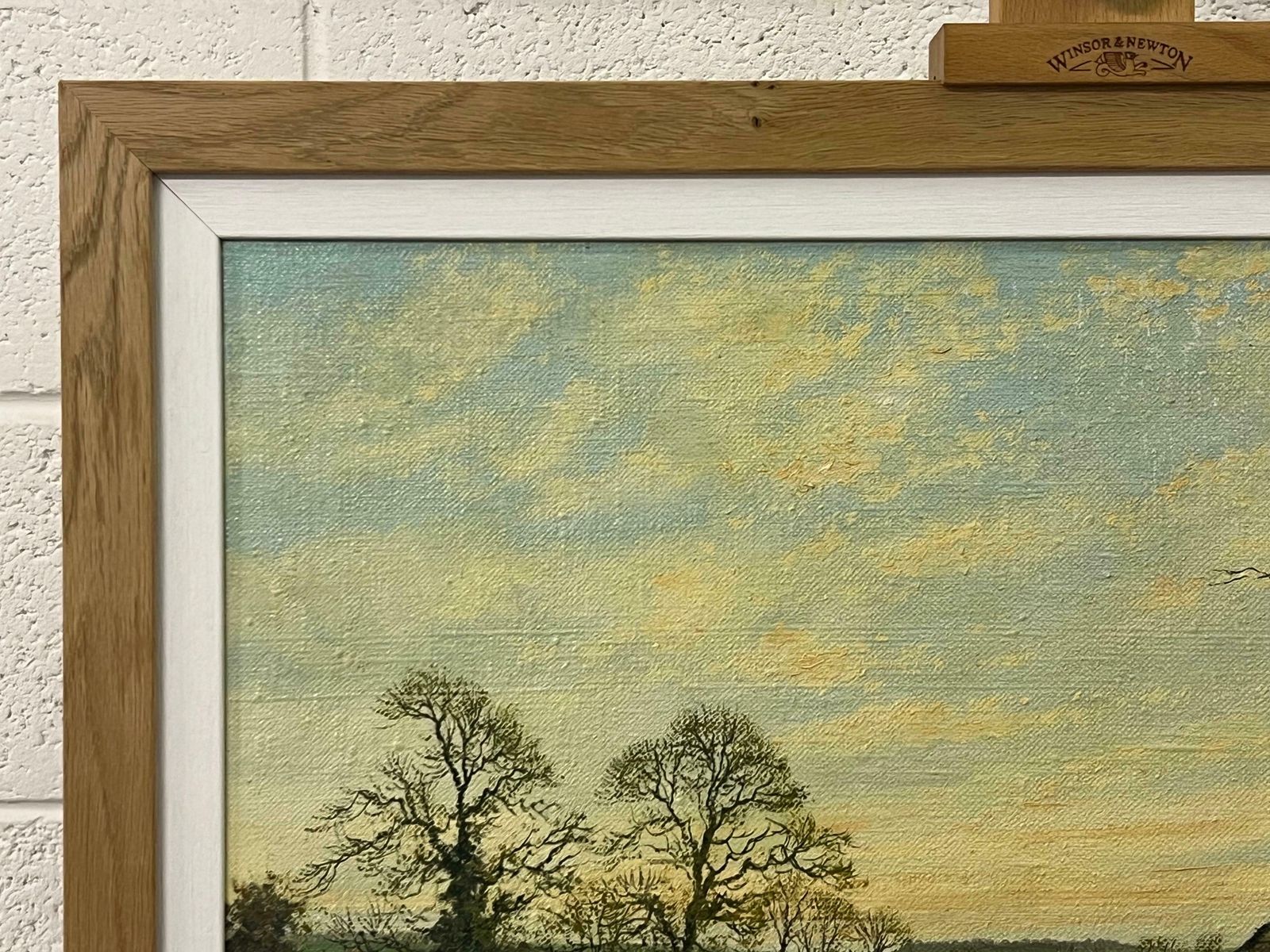 photo for sale James Wright Old Barn Scene Of A Farm In The English Countryside By British Landscape Artist 1980 Circa