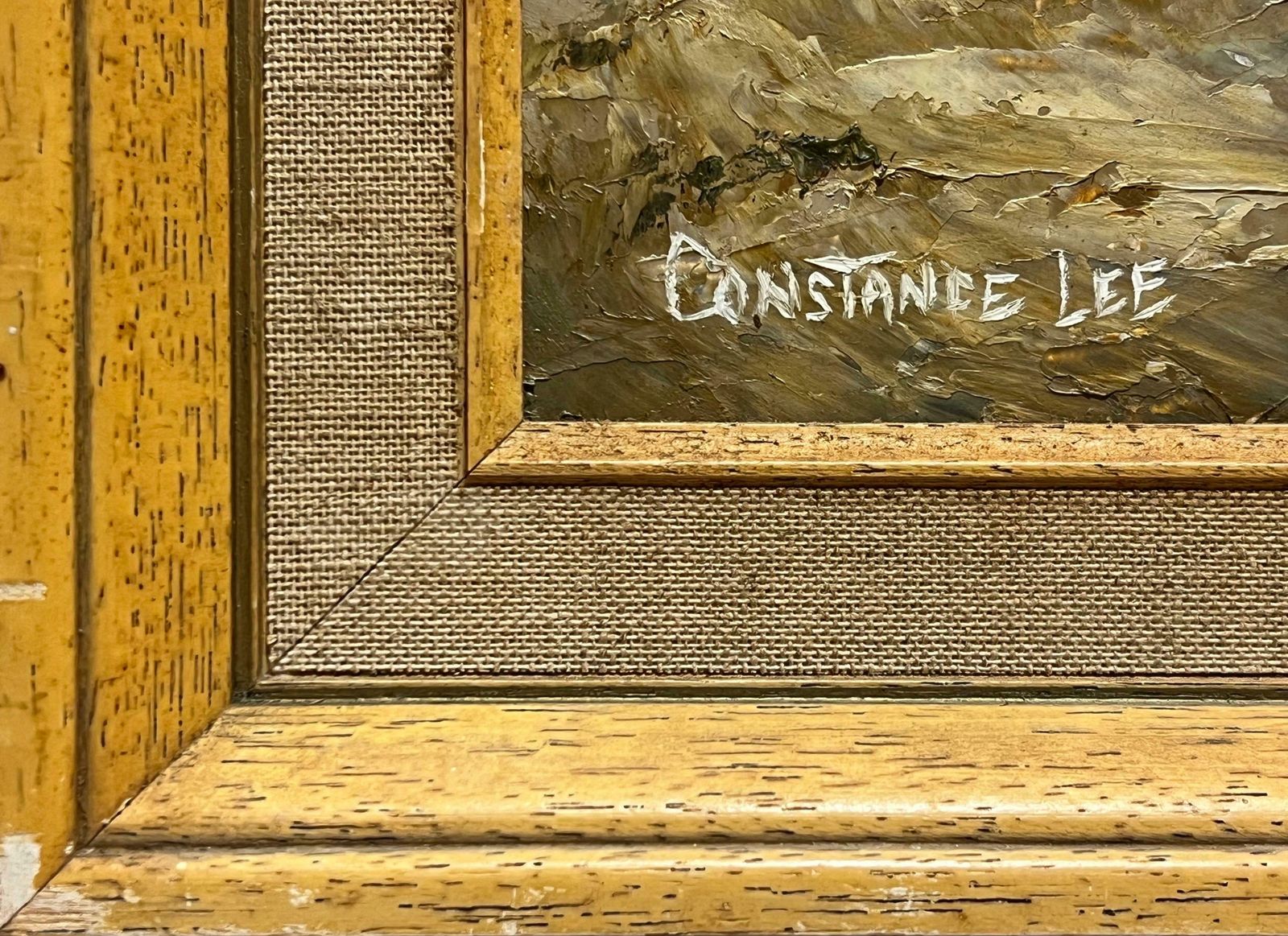Constance Lee Californian Coastline Seascape Landscape Impasto Painting By 20th Century Artist 1972 photo 1750.0
