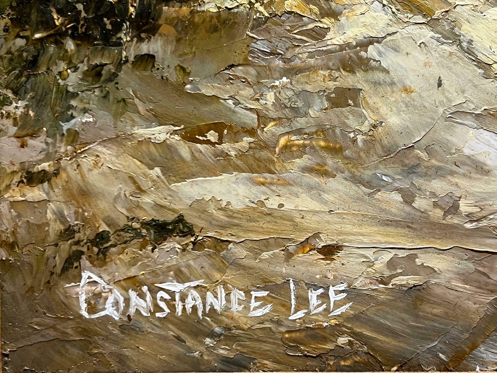 Constance Lee Californian Coastline Seascape Landscape Impasto Painting By 20th Century Artist 1972 photo vinterior