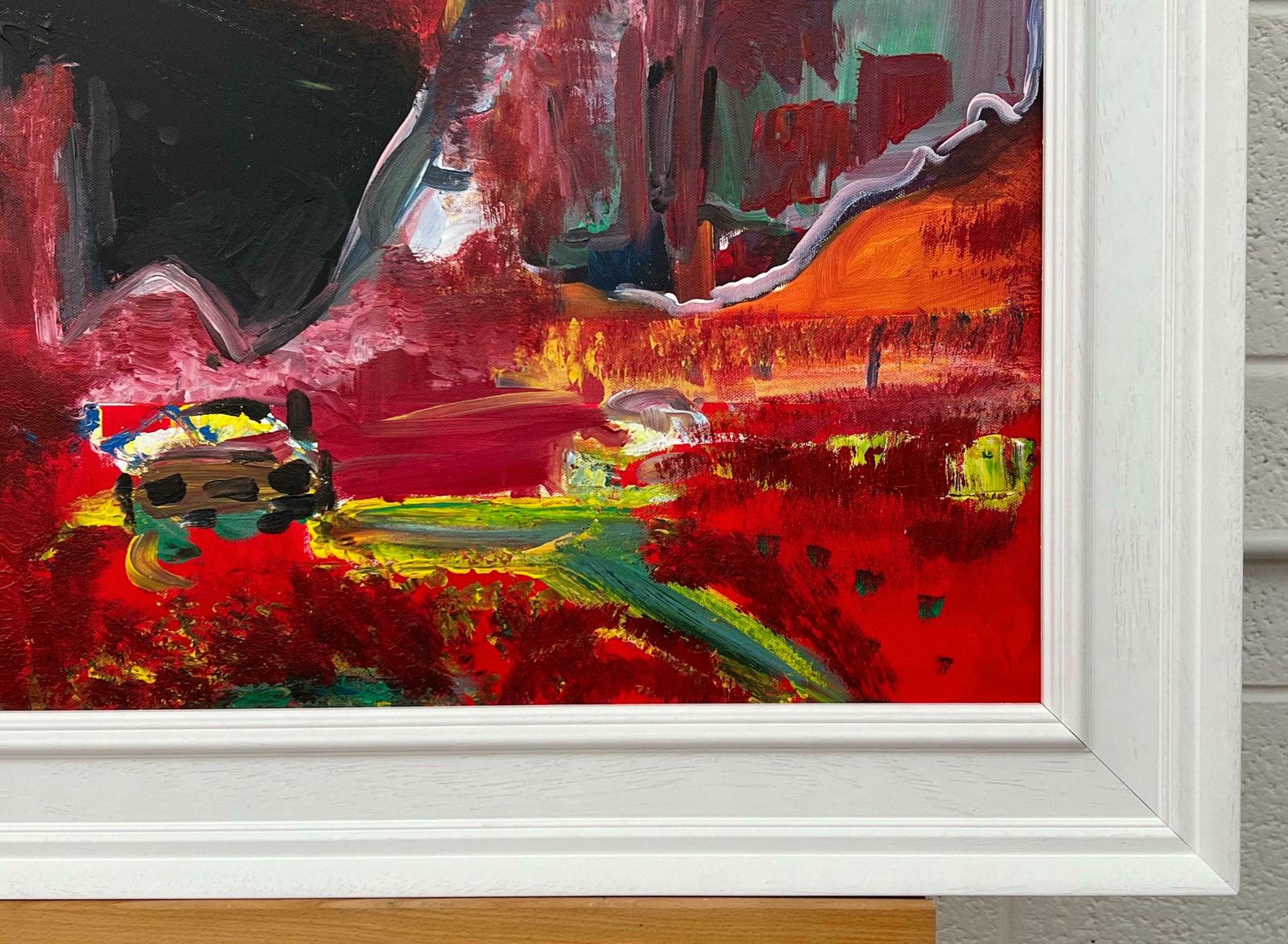 Angela Wakefield Psychedelic Abstract Landscape Painting Of Urban City Scene By British Artist 2005 photo 8950.0