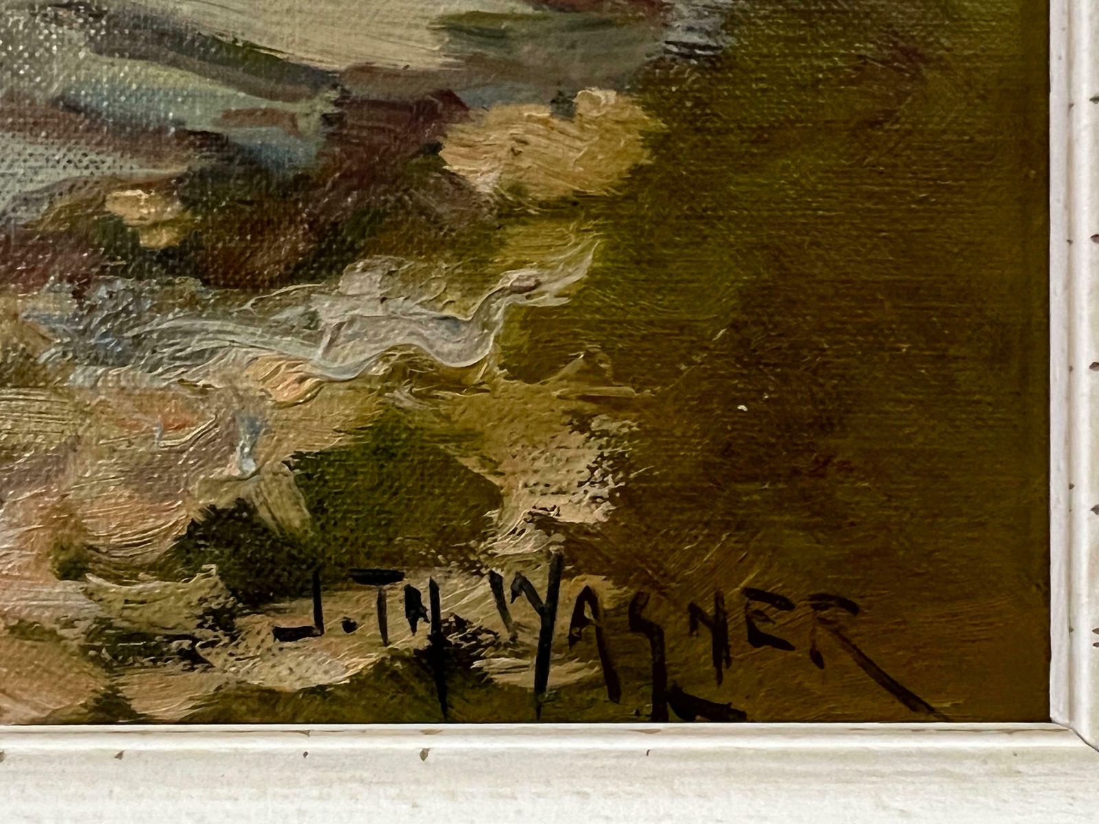 photo buy J W Wagner Mediterranean Painting Of Lake Como In Italy By 20th Century American Artist 1955 Circa
