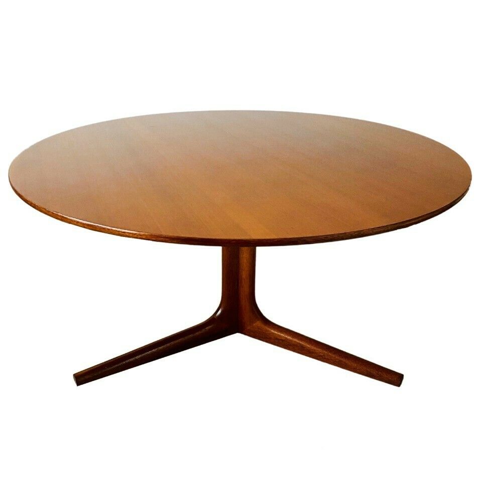 Deense Design Salontafel Rond Teak Bernhard Pedersen 1950s 60s Mid Century photo for sale