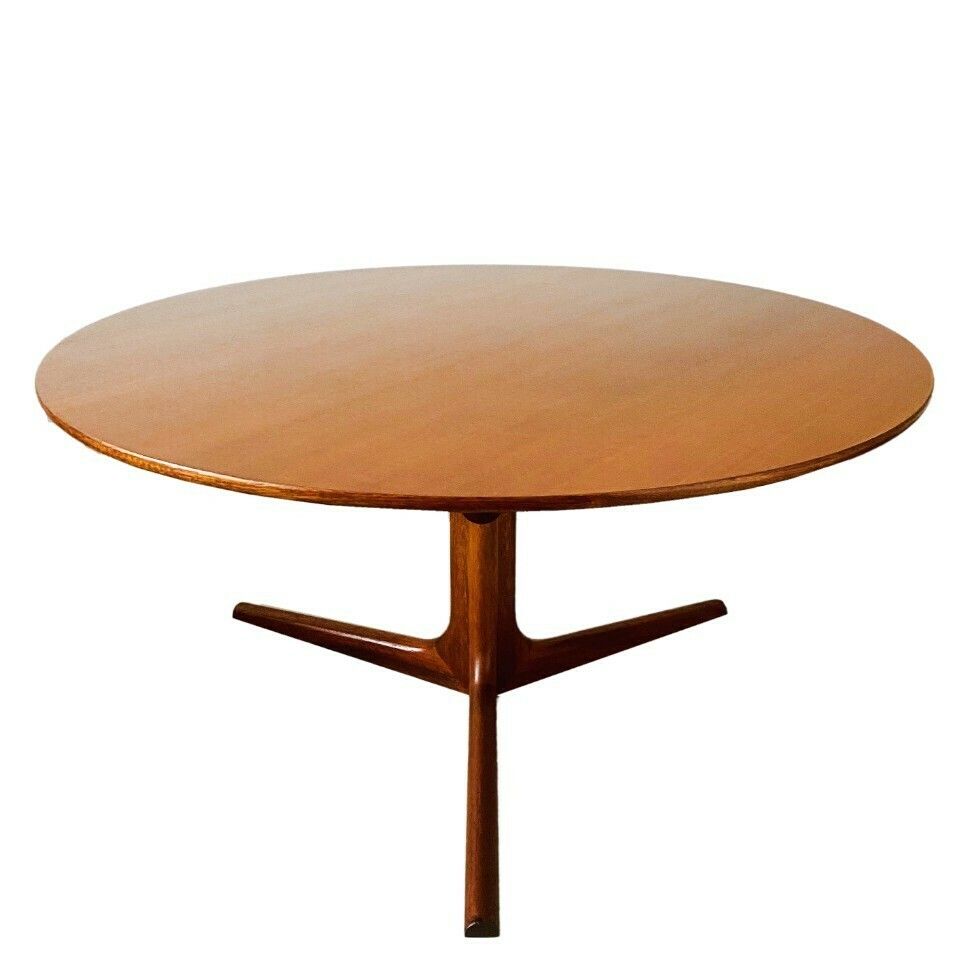 Deense Design Salontafel Rond Teak Bernhard Pedersen 1950s 60s Mid Century photo 953.0