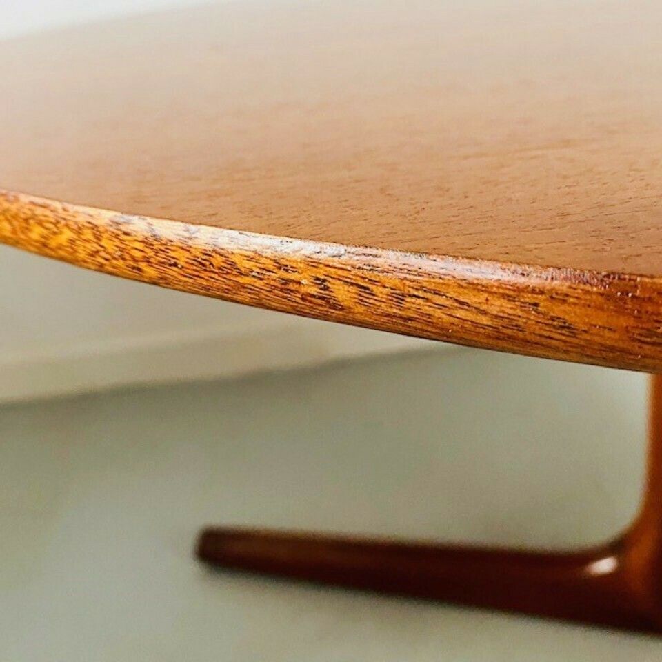 Meubels Deense Design Salontafel Rond Teak Bernhard Pedersen 1950s 60s Mid Century photo