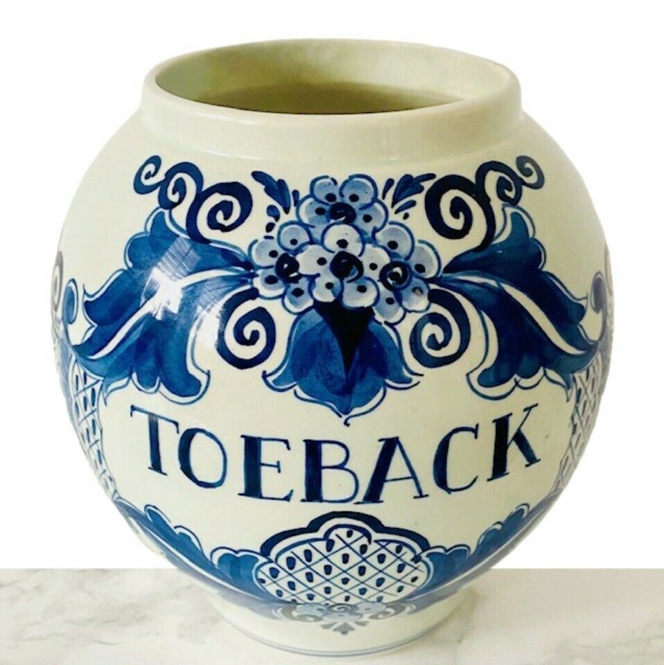 Toeback Pot 1950 Velsen Keramiekfabriek Delfts Blauw photo 71.0