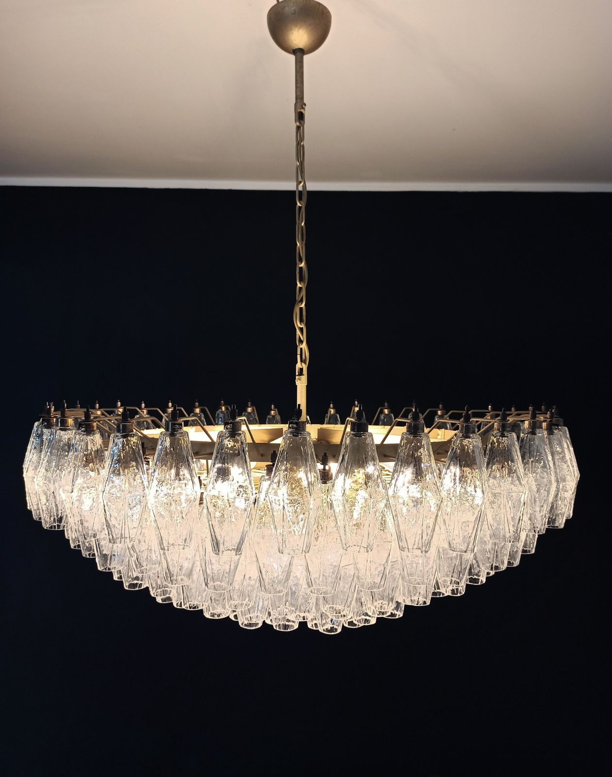 Amazing Murano Glass Candelier   185 Poliedri photo Lighting