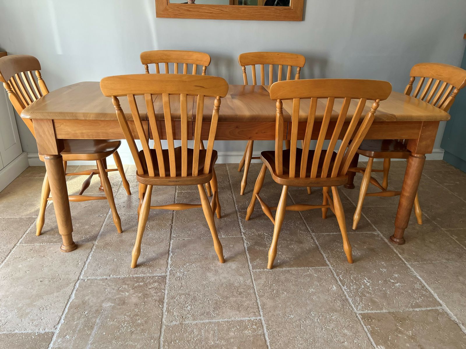 Stewart Linford Burr Yew And Elm Table And 6 Chairs photo vinterior