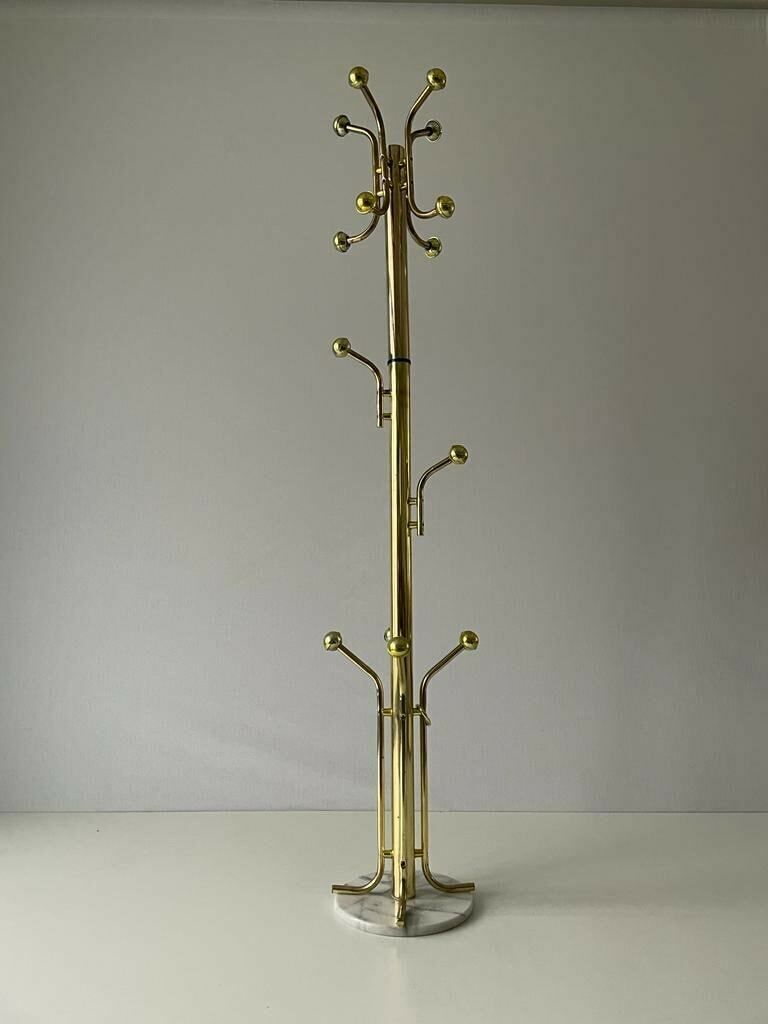 photo furniture Standing Coat Stand With Marble Base, 1960s