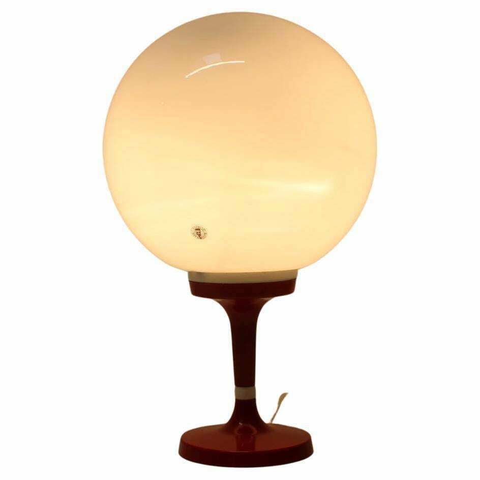 Vintage Table Lamp Osvetlovaci Sklo Valasske Mezirici, 1970s