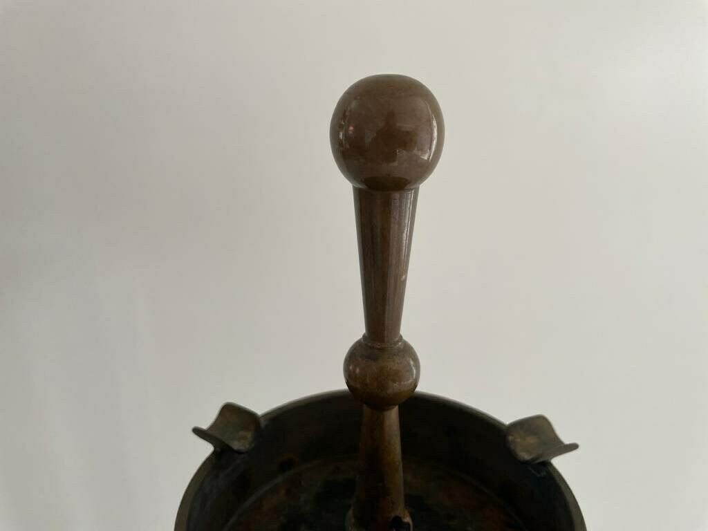 photo furniture 50s Italian Full Brass Industrial Floor Ashtray