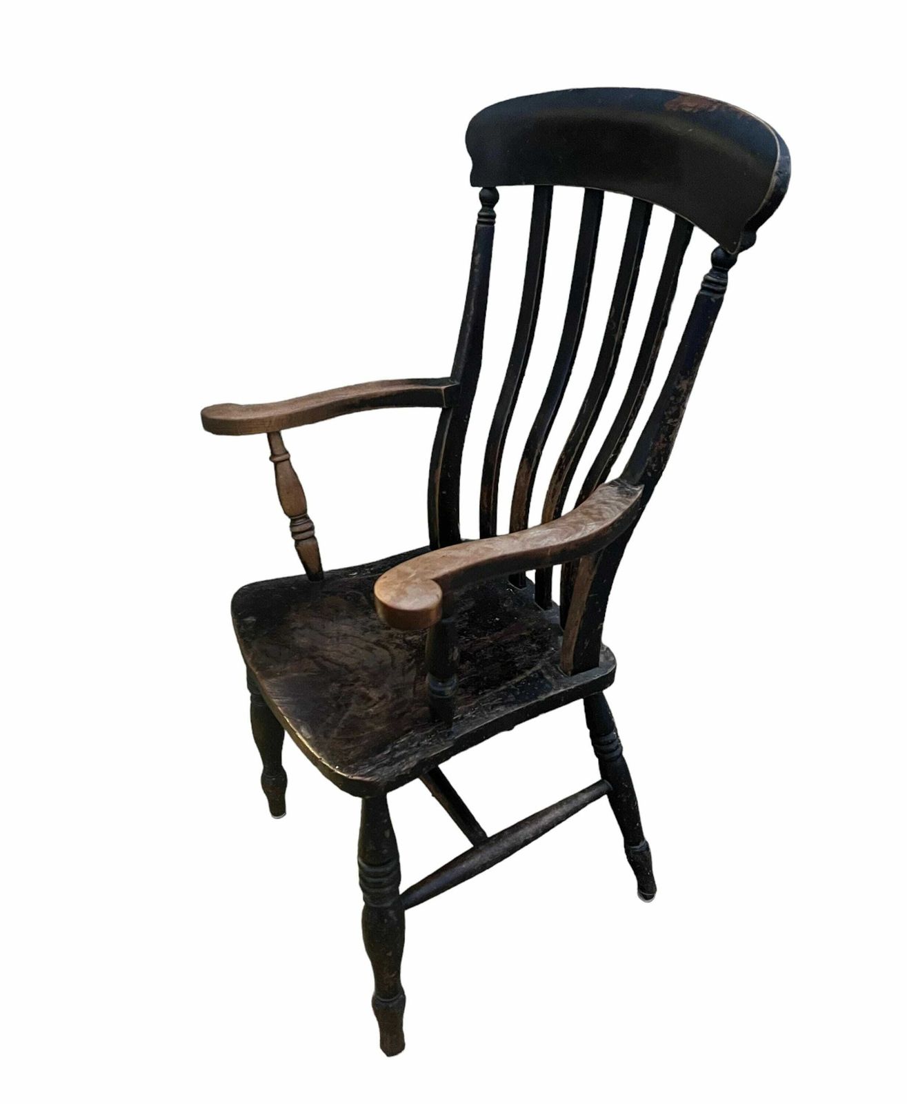 Antique Rustic Oak Country House Armchair photo 280.0