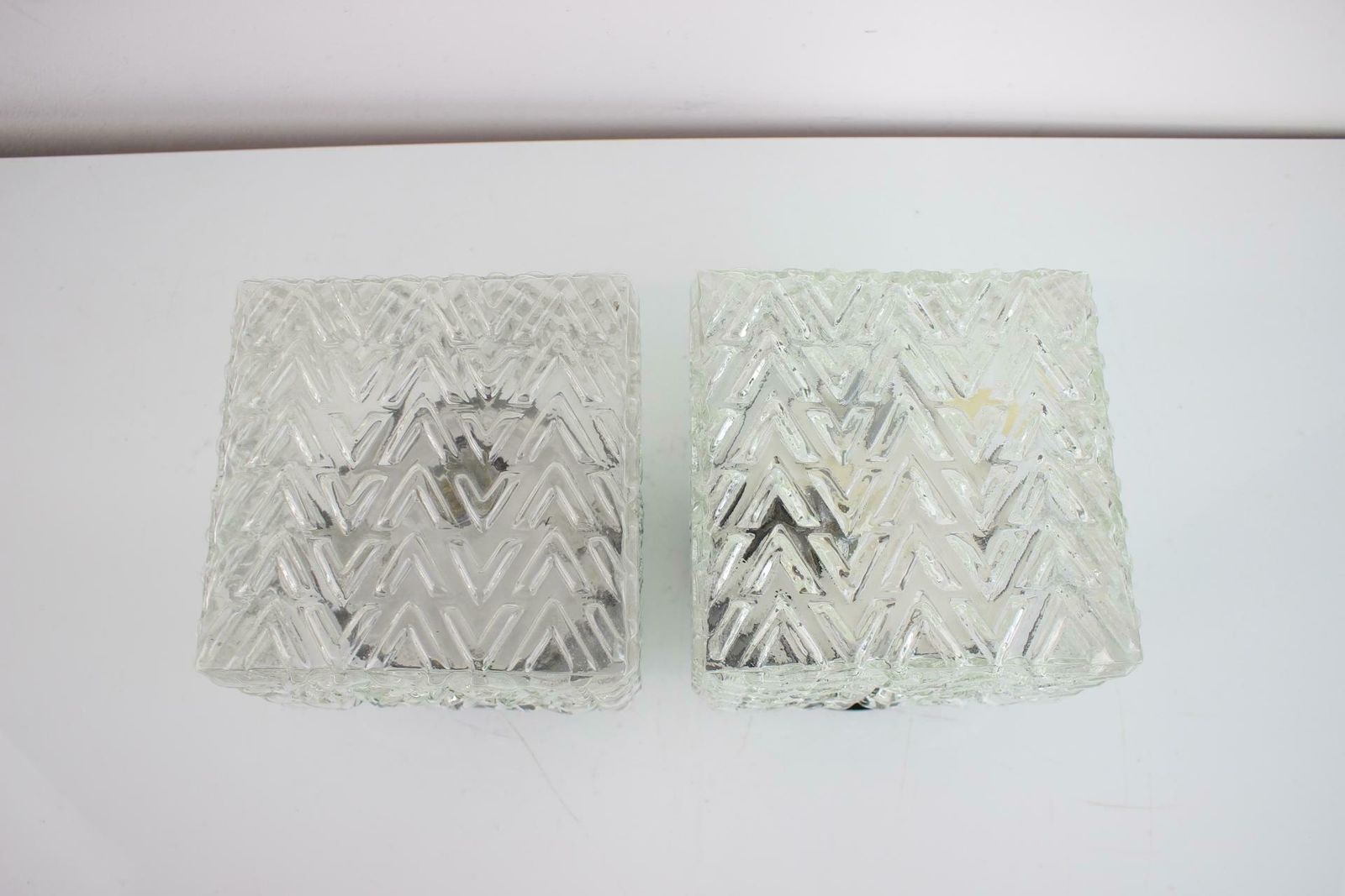 Pair Of Mid Century Wall Or Sconces Lamps By Valasske Mezirici, 1960’s photo for sale