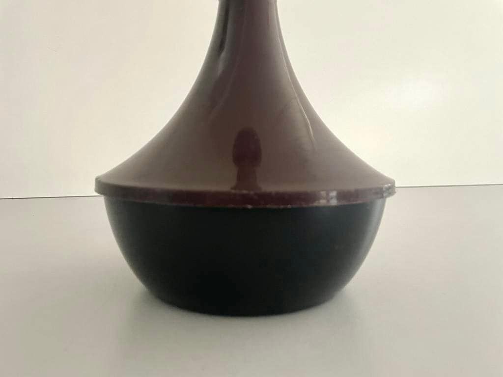 Brown And Chrome Metal Self Standing Industrial Floor Ashtray, 1970s, Italy photo buy
