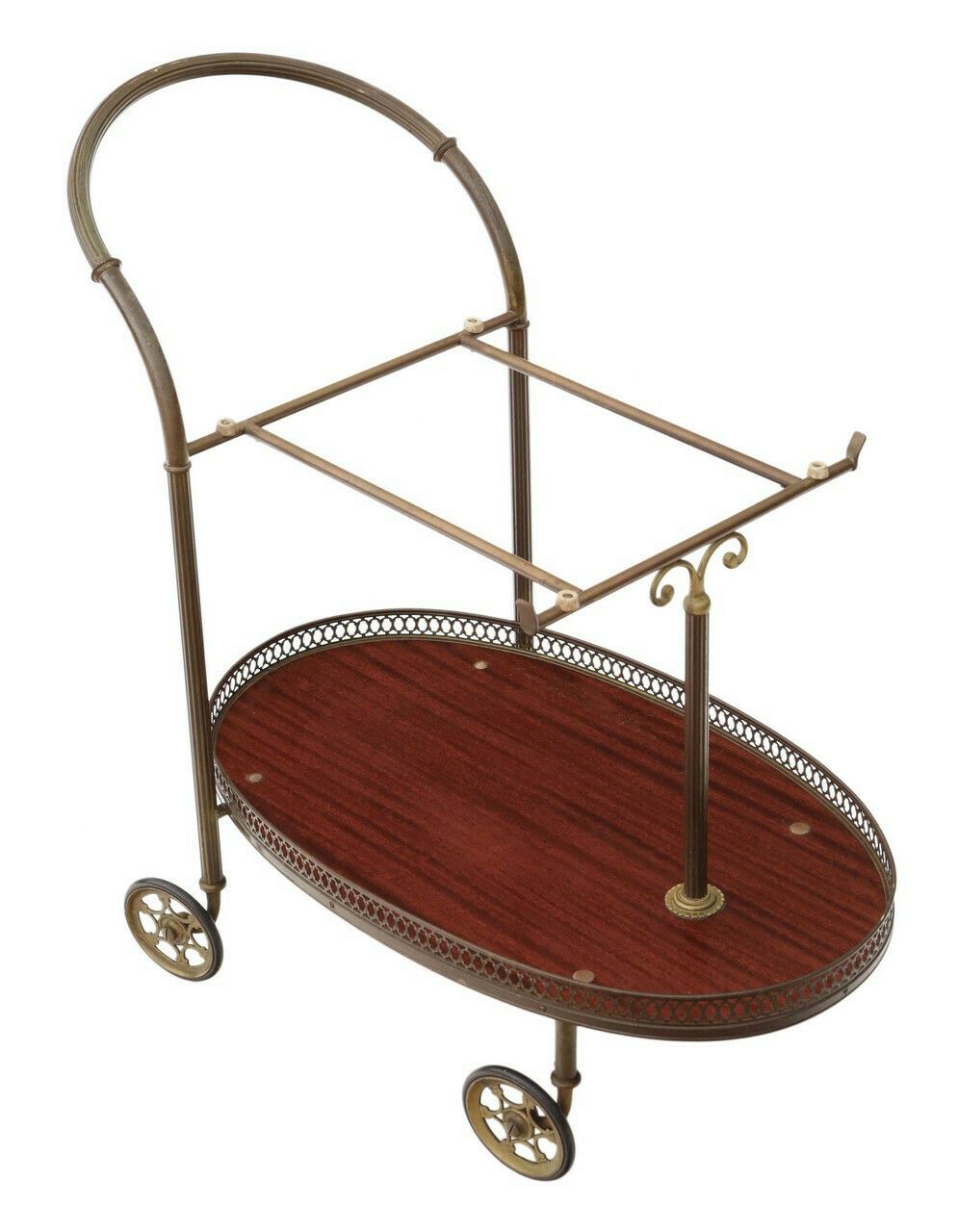 photo furniture Art Deco Mahogany Drinks Trolley And Cake Serving Table Of Antique Quality