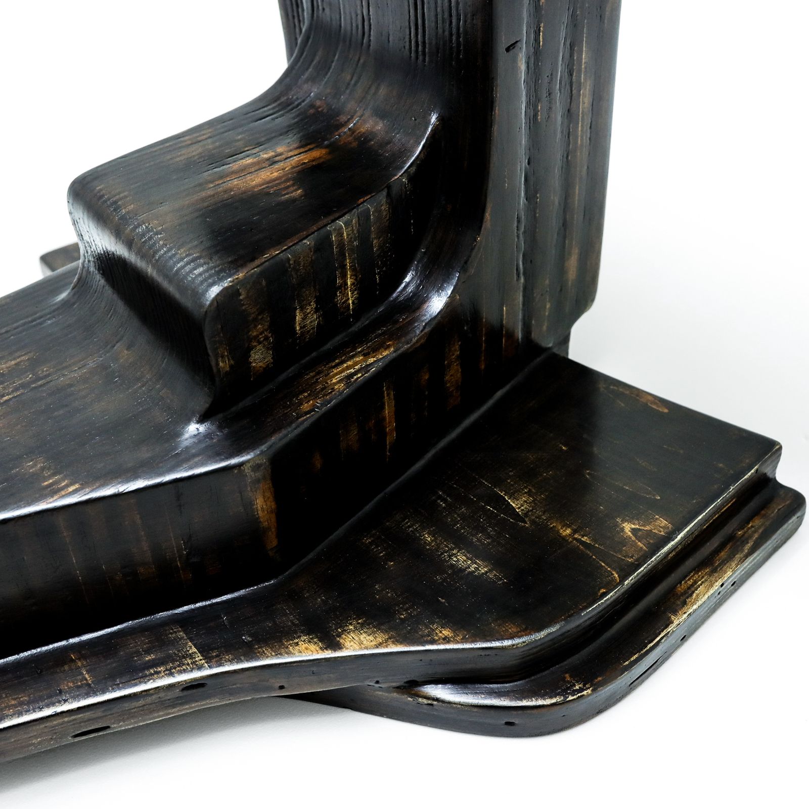 photo furniture Brutalist Wooden And Glass Dining Table By Nerone, Giovanni Ceccarelli, Co Founder Gruppo Np2