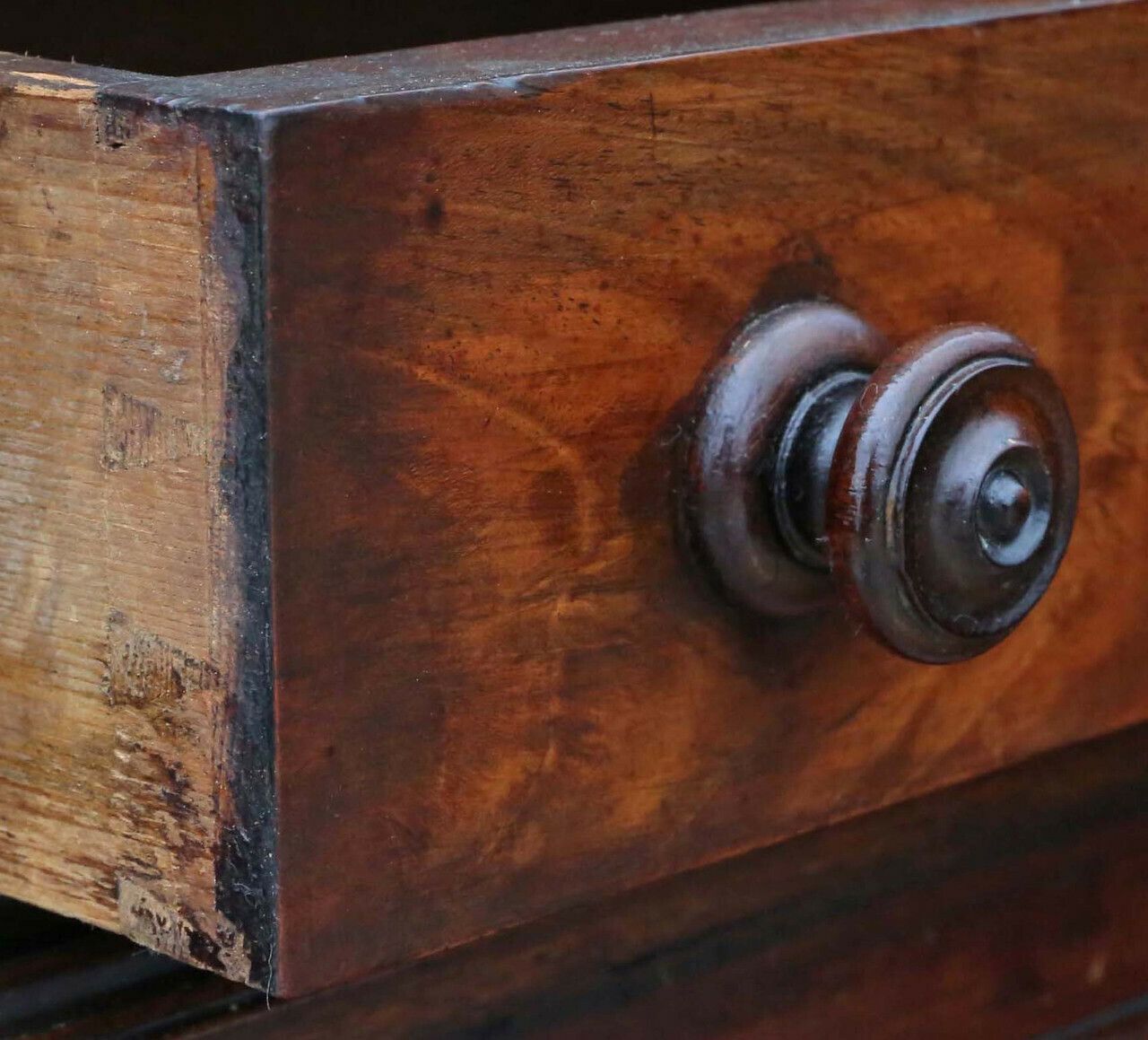 Georgian Elegance: Antique High Quality Mahogany Housekeeper's Cupboard With Secretaire, Circa 1800 photo 2495.0