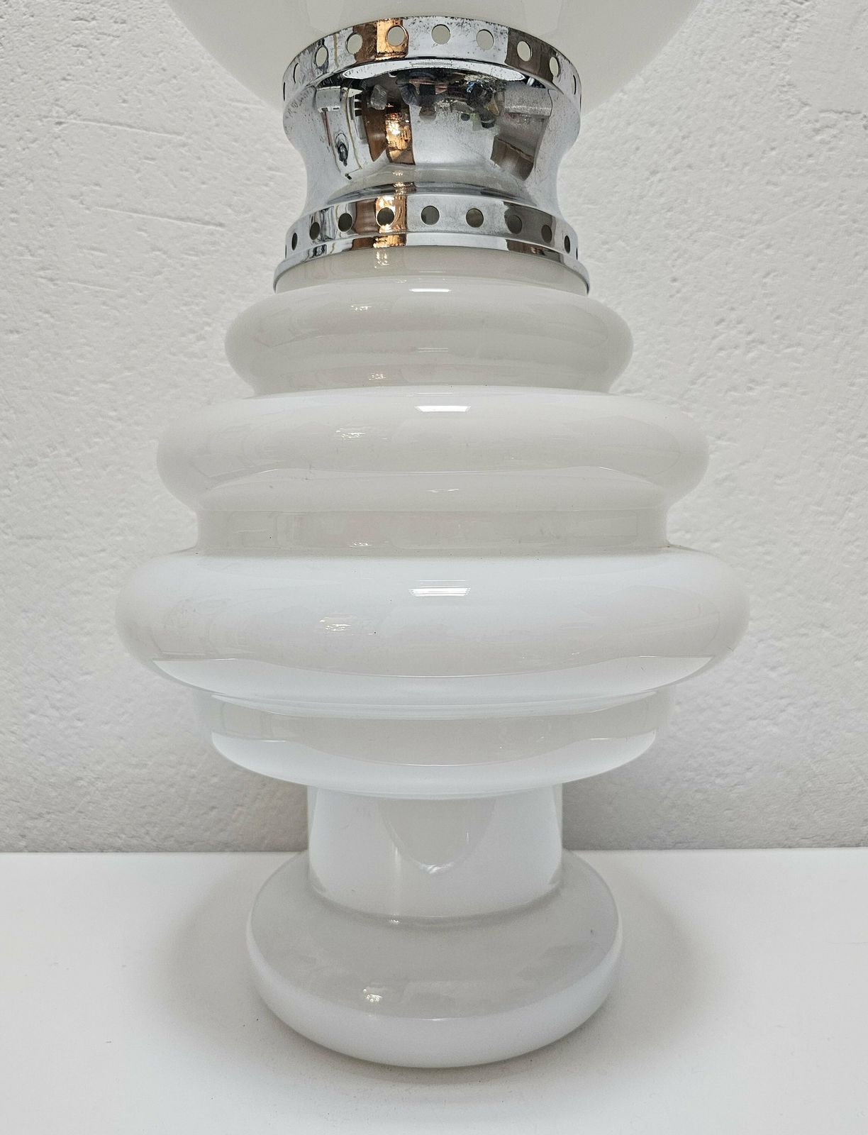 Rare Space Age Floor Or Table Murano Glass Lamp By Carlo Nason For Mazzega // Made In Italy In 1970s photo 1250.0