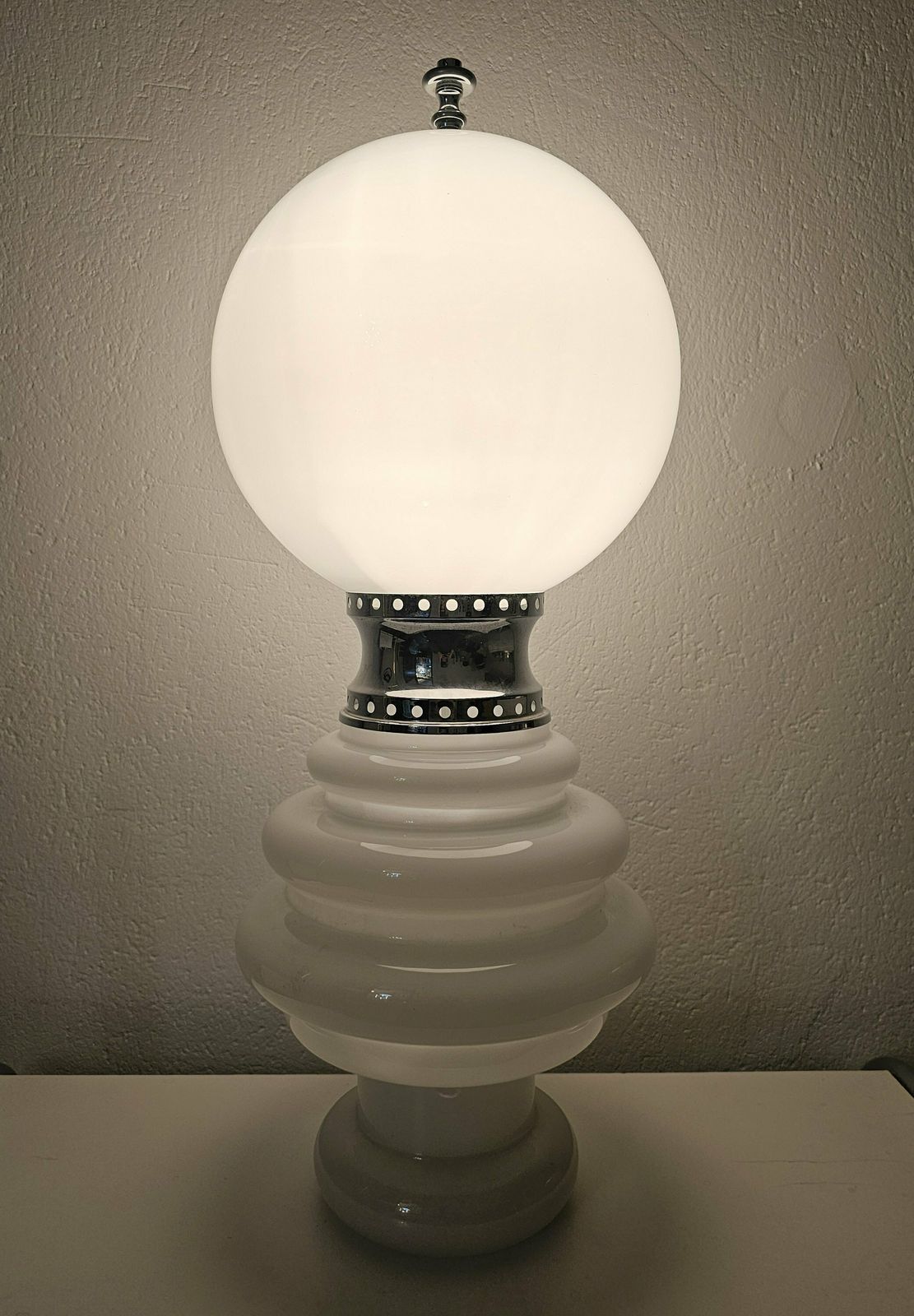 Rare Space Age Floor Or Table Murano Glass Lamp By Carlo Nason For Mazzega // Made In Italy In 1970s photo buy