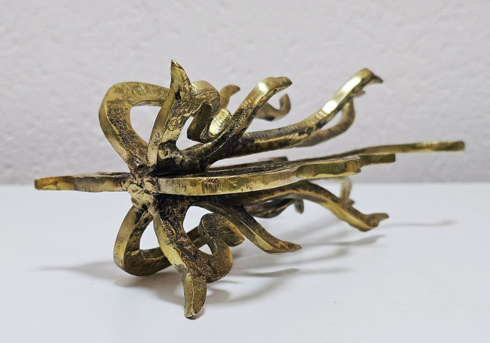 Extremely Rare Sculptural Brutalist Gilt Bronze Candle Holder Designed By Heinz Goll // Made In Austria In 1960s photo furniture