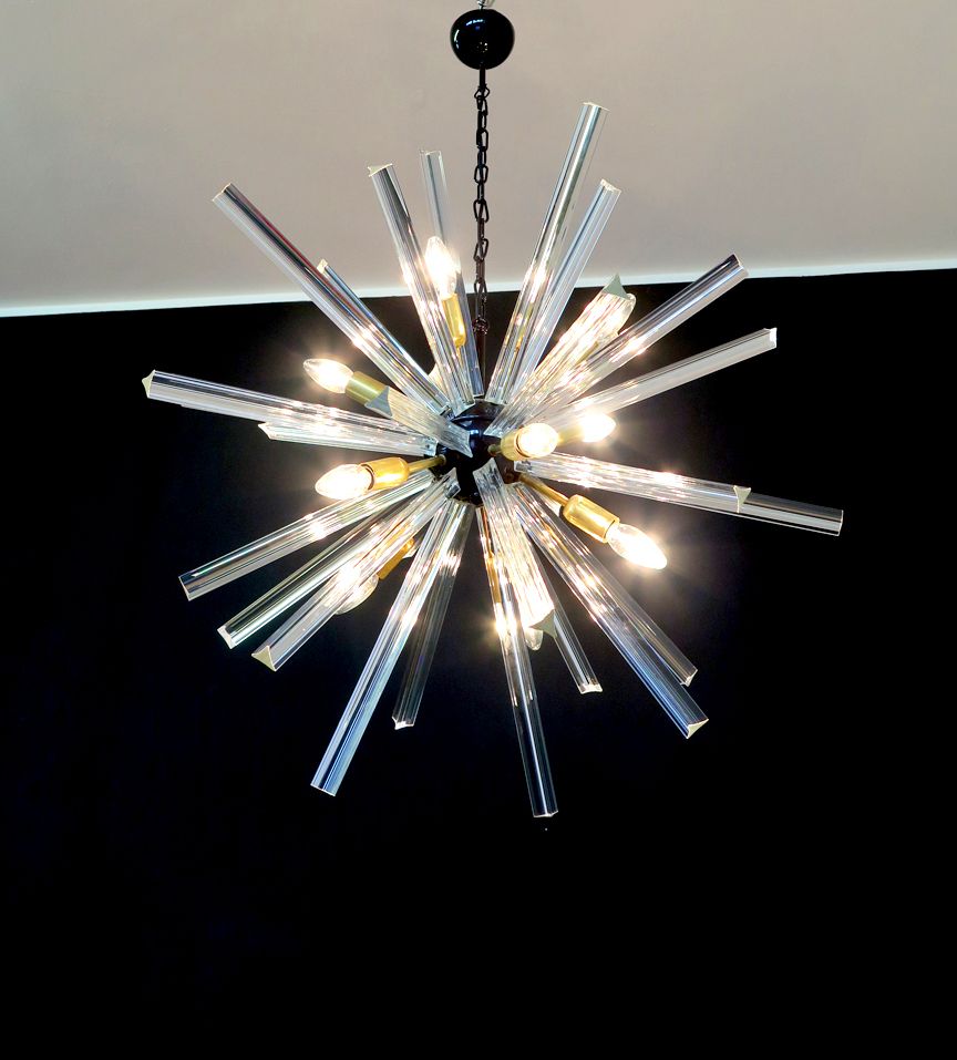 photo furniture Crystal Prism Sputnik Chandeliers   30 Crystal Glass