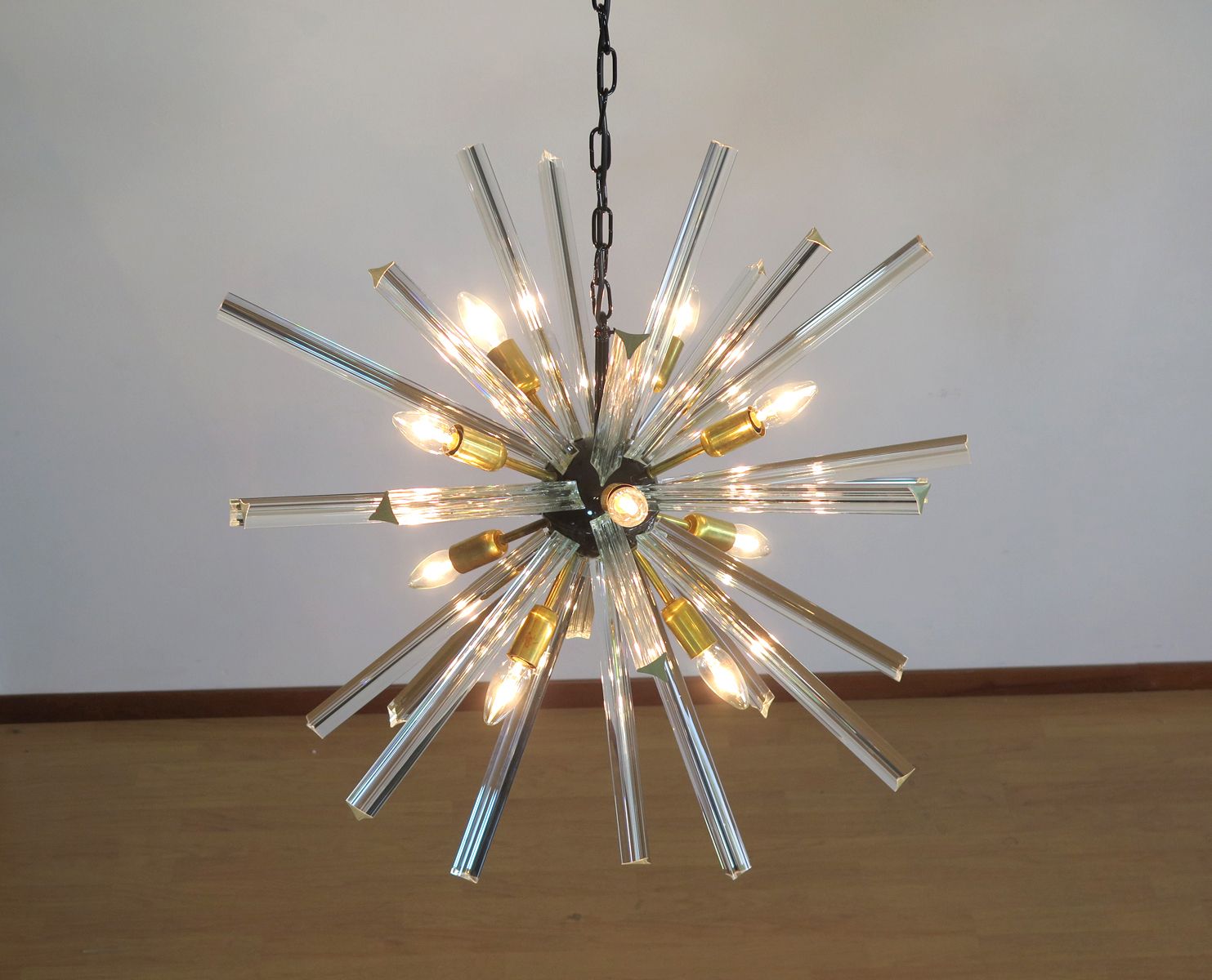 photo for sale Crystal Prism Sputnik Chandeliers   30 Crystal Glass