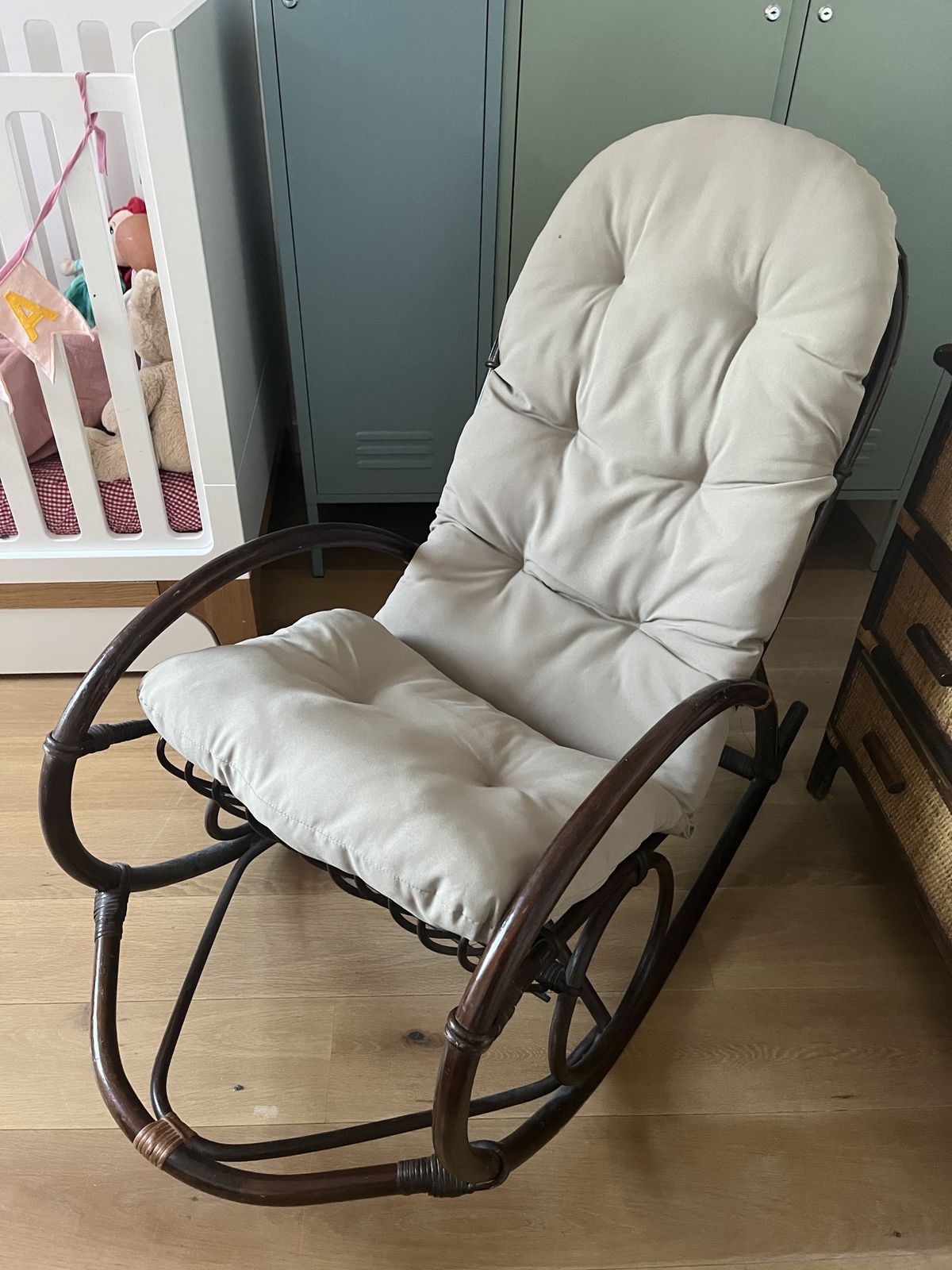 Dark Rattan Rocking Chair photo 450.0