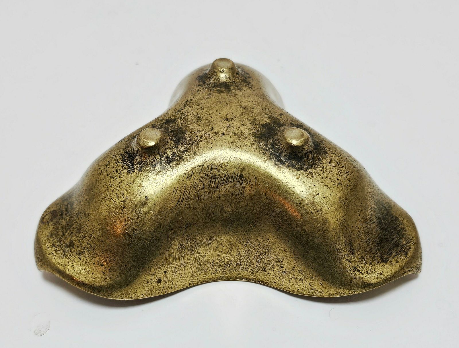 Extremely Rare Sculptural Brutalist Bronze Ashtray Designed By Heinz Goll // Made In Austria In 1960s photo 750.0