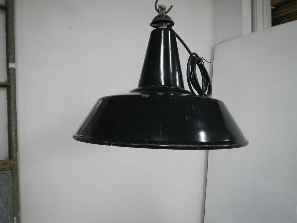 D40 Ceiling Lamp In Black Metal, 1950s photo furniture