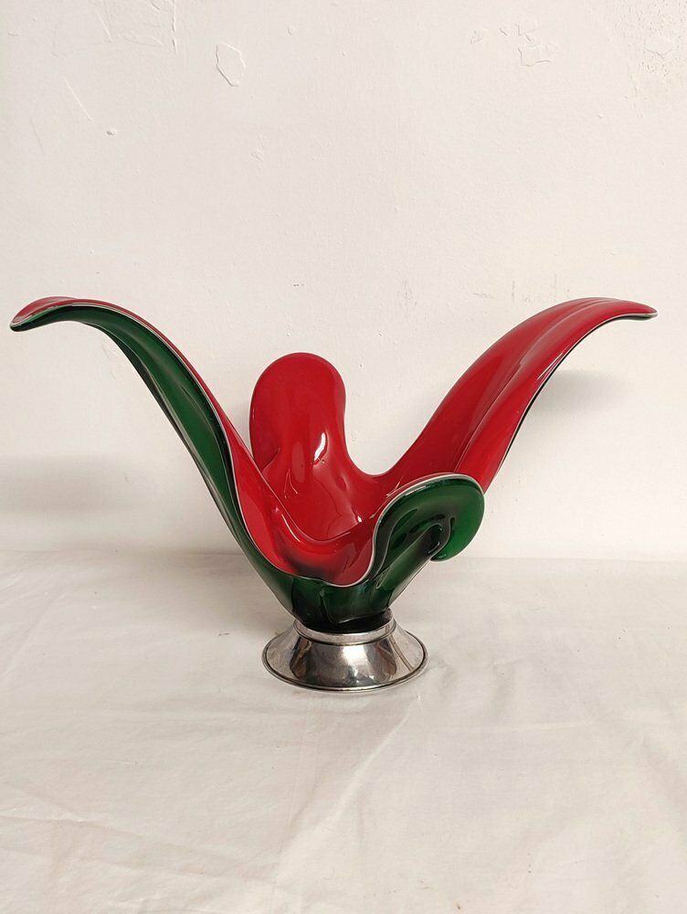 photo for sale Vintage Italian Crystal Centerpiece, 1970s