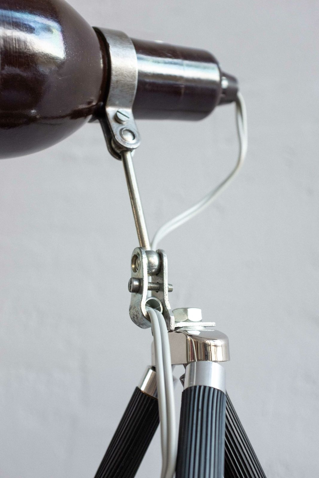 photo for sale Vintage Czechoslovak Photo Tripod Bakelite Floor Lamp, 1960s