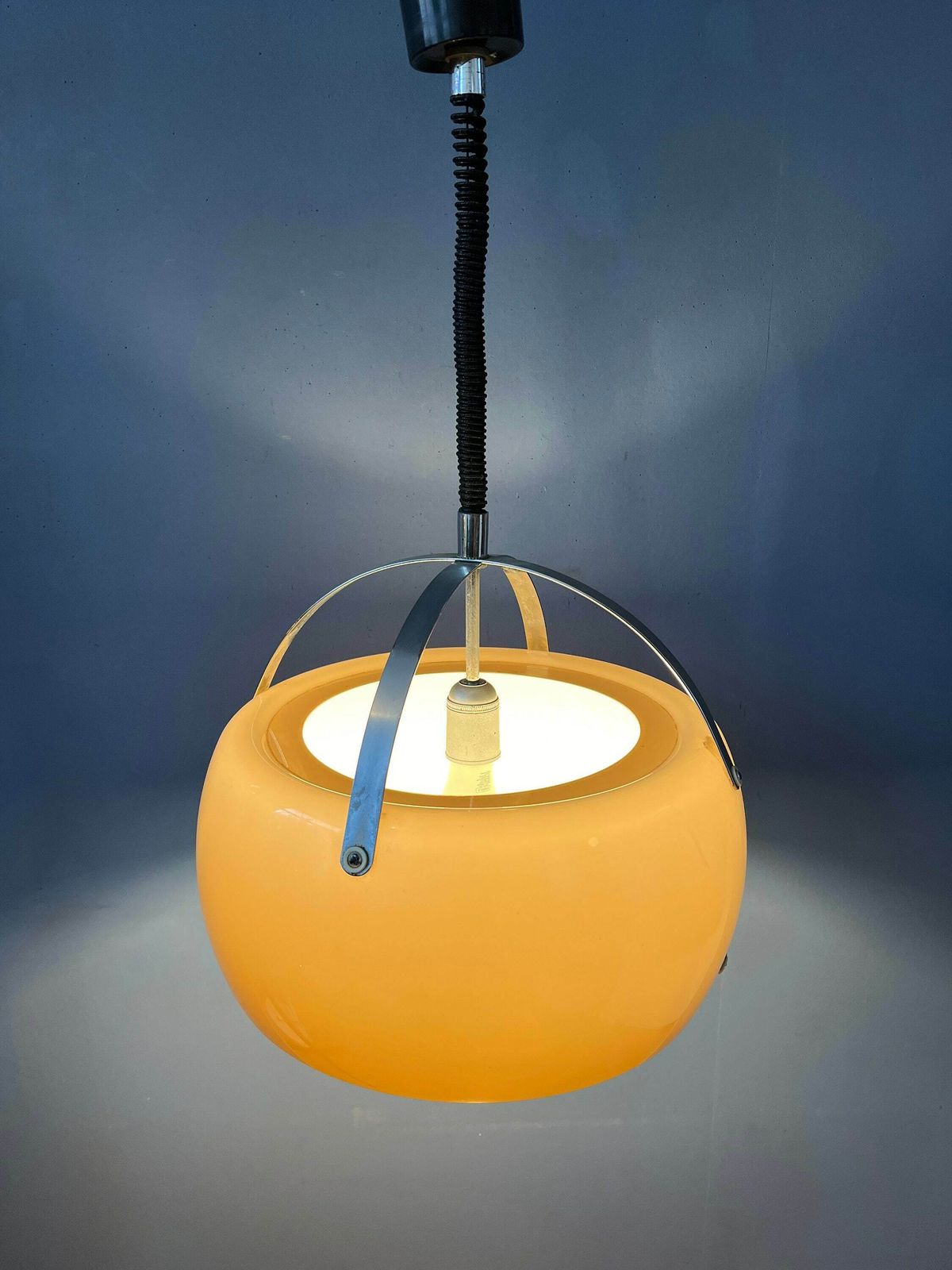 Vintage Tronconi Pendant Lamp Space Age Light Fixture photo for sale