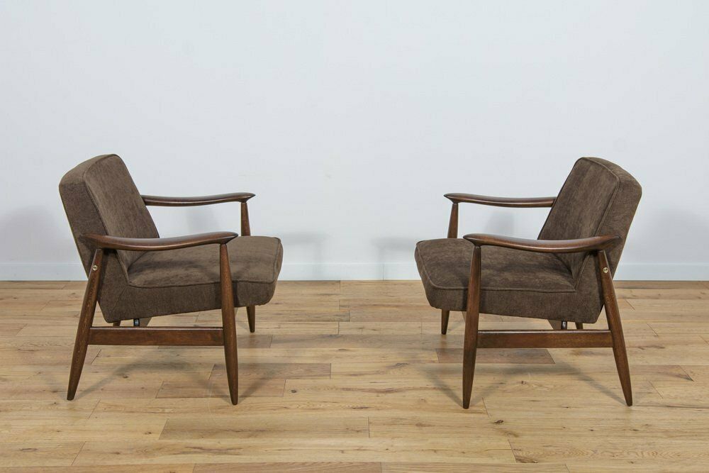 Gfm 87 Armchairs By Juliusz Kedziorek For Gościcińskie Furniture, 1960s, Set Of 2 photo Furniture
