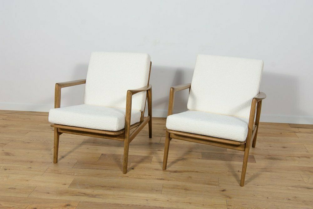 Mid Century Model 300 139 Armchairs From Swarzędz Factory, 1960s, Set Of 2