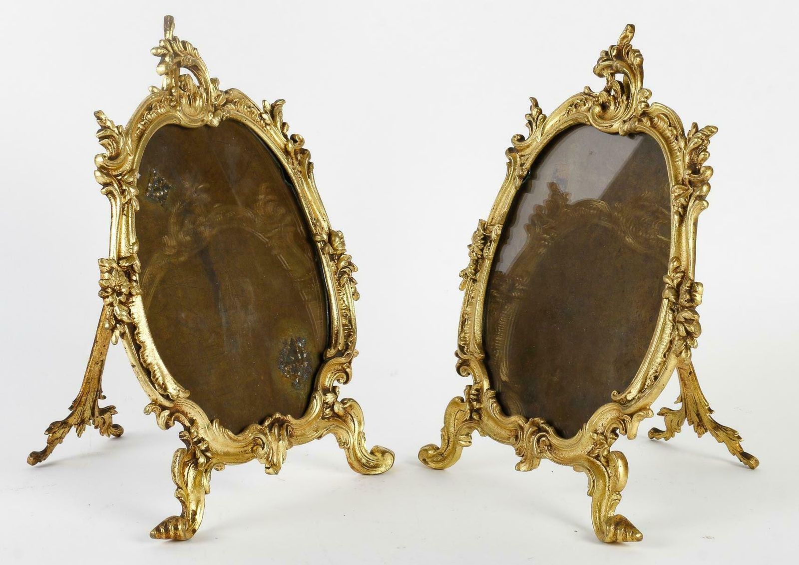 Pair Of Bronze Photo Frames, Napoleon III Period. photo 3704.0