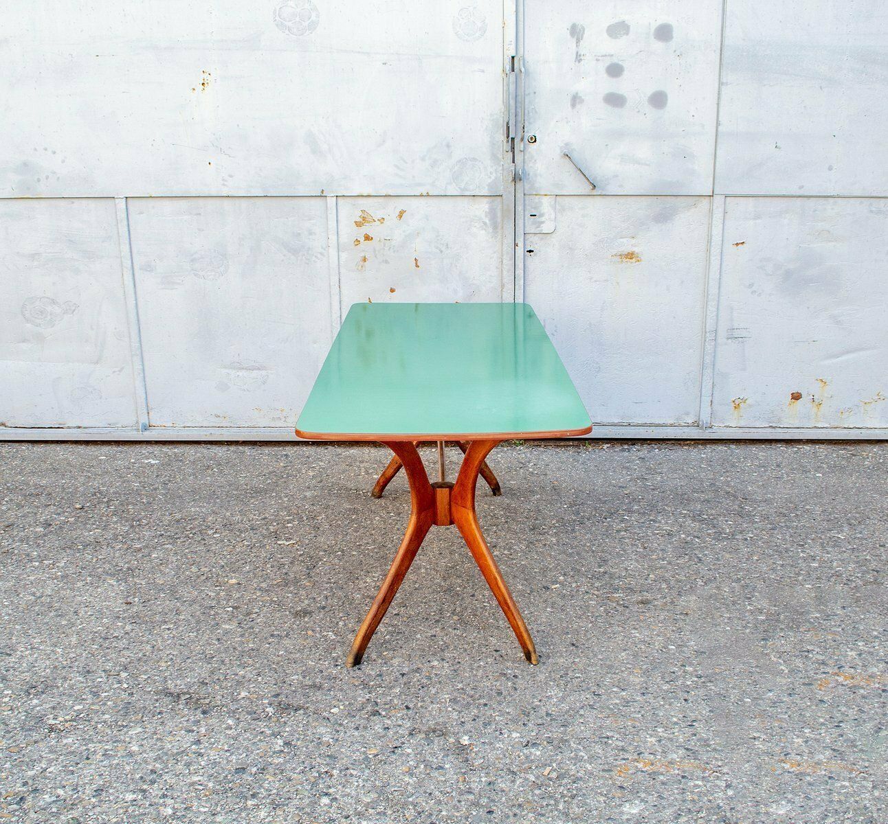 Italian Beech And Formica Table, 1950s photo for sale