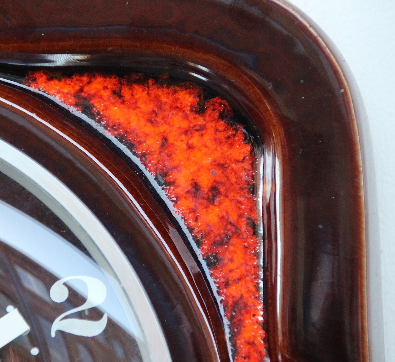1970s Fat Lava West German Vintage  Wall Clock. Fully Guaranteed photo vintage