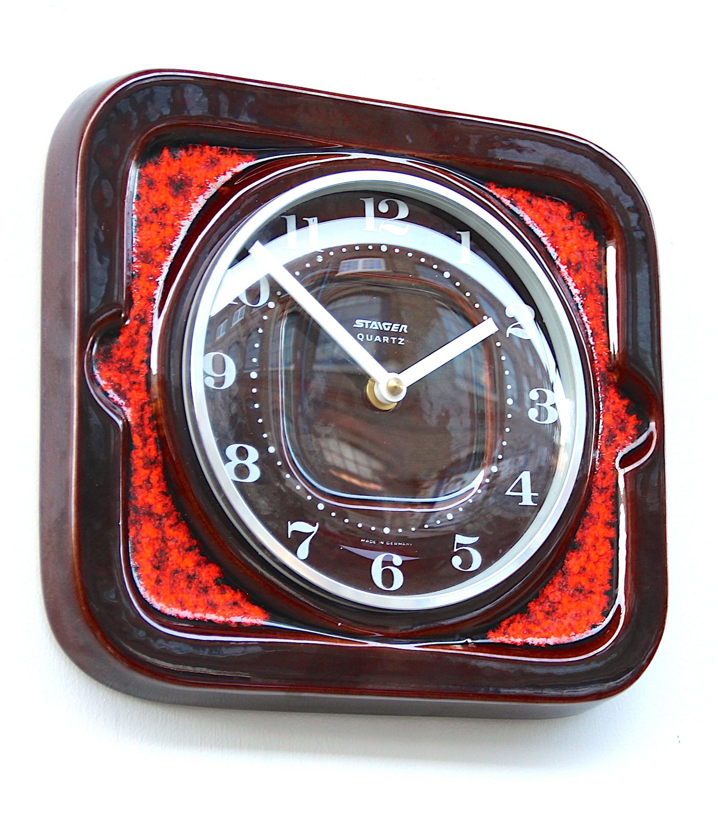 1970s Fat Lava West German Vintage  Wall Clock. Fully Guaranteed photo buy