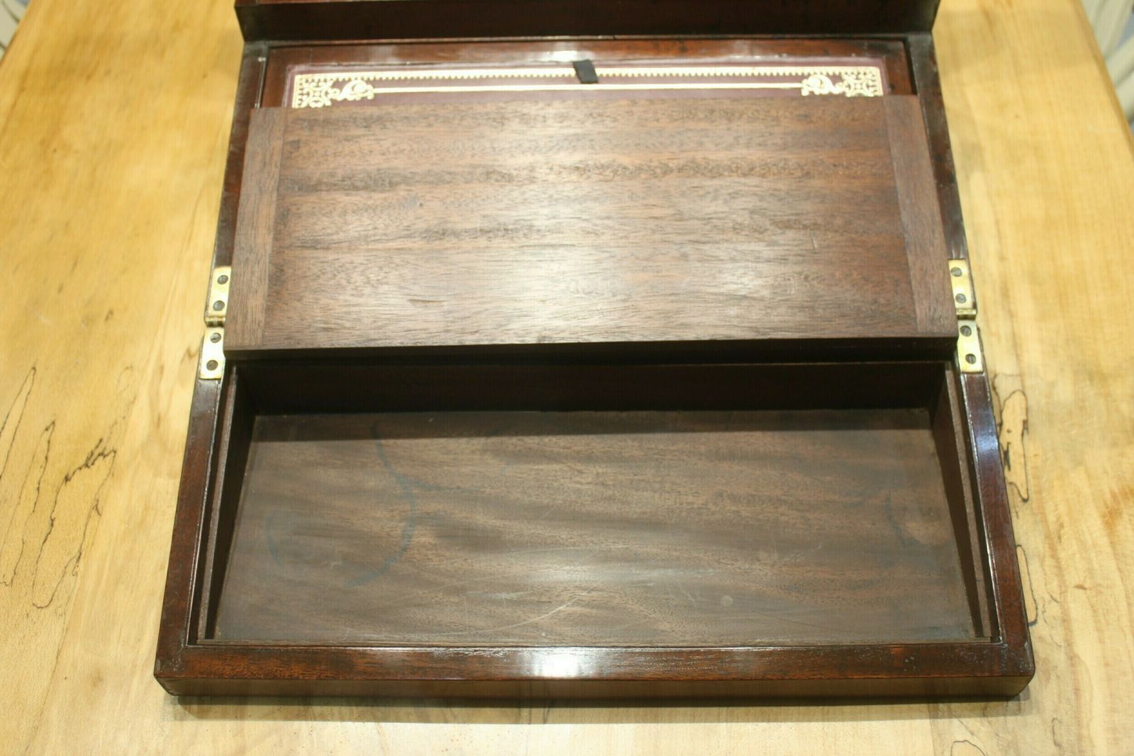 photo furniture Late Georgian Mahogany Campaign Bi Fold Writing Slope