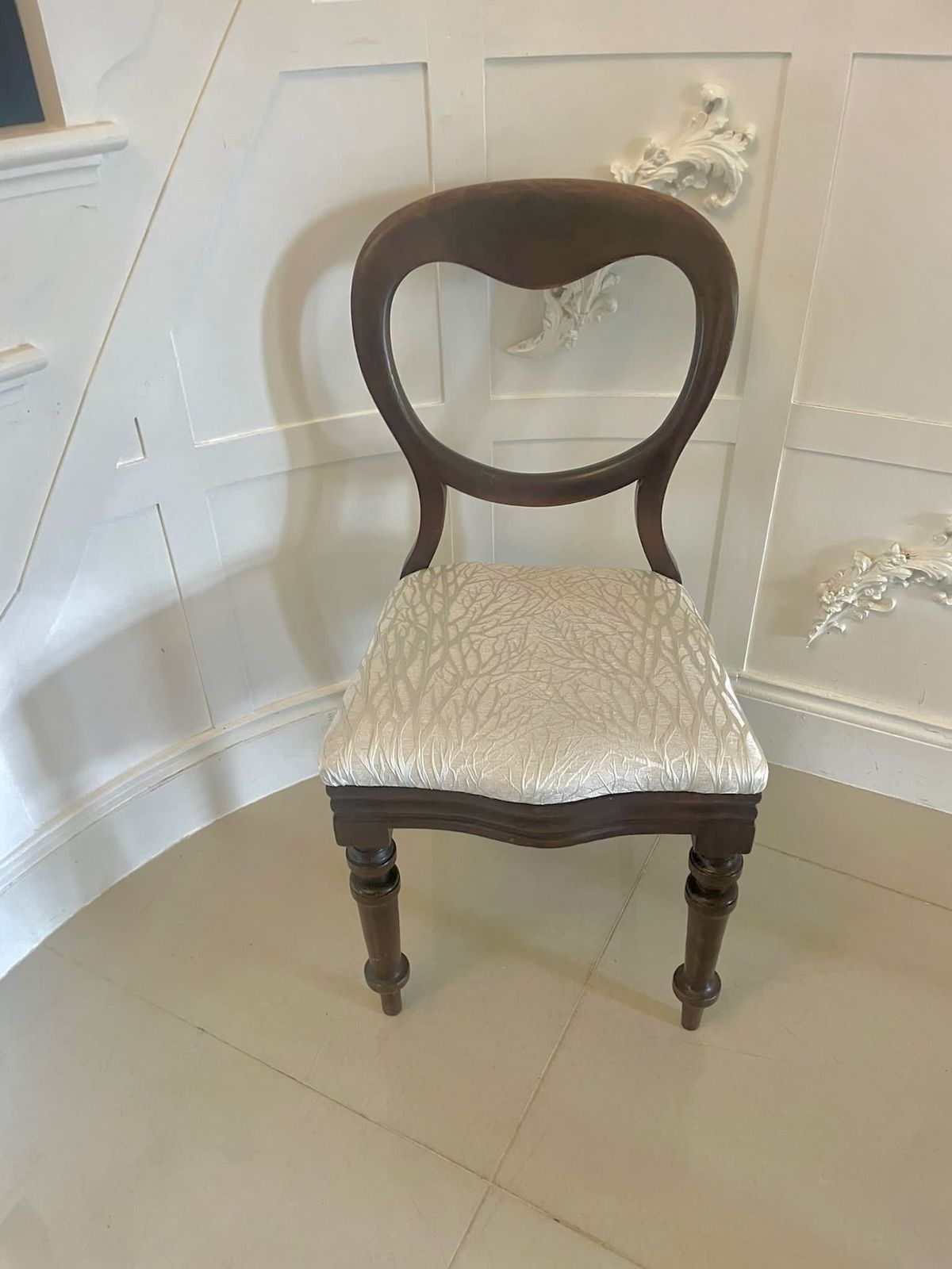 Pair Of Antique 19th Century Quality Mahogany Side Chairs photo Furniture