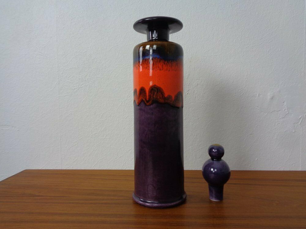 Large Pop Art Carafe With Stopper By Reneé Neue For Hutschenreuther, 1960s photo for sale