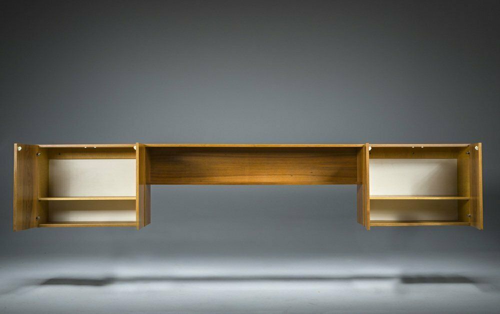 Mid Century Wall Cabinet And Sideboard From Walunt, 1970s, Set Of 2 photo vinterior